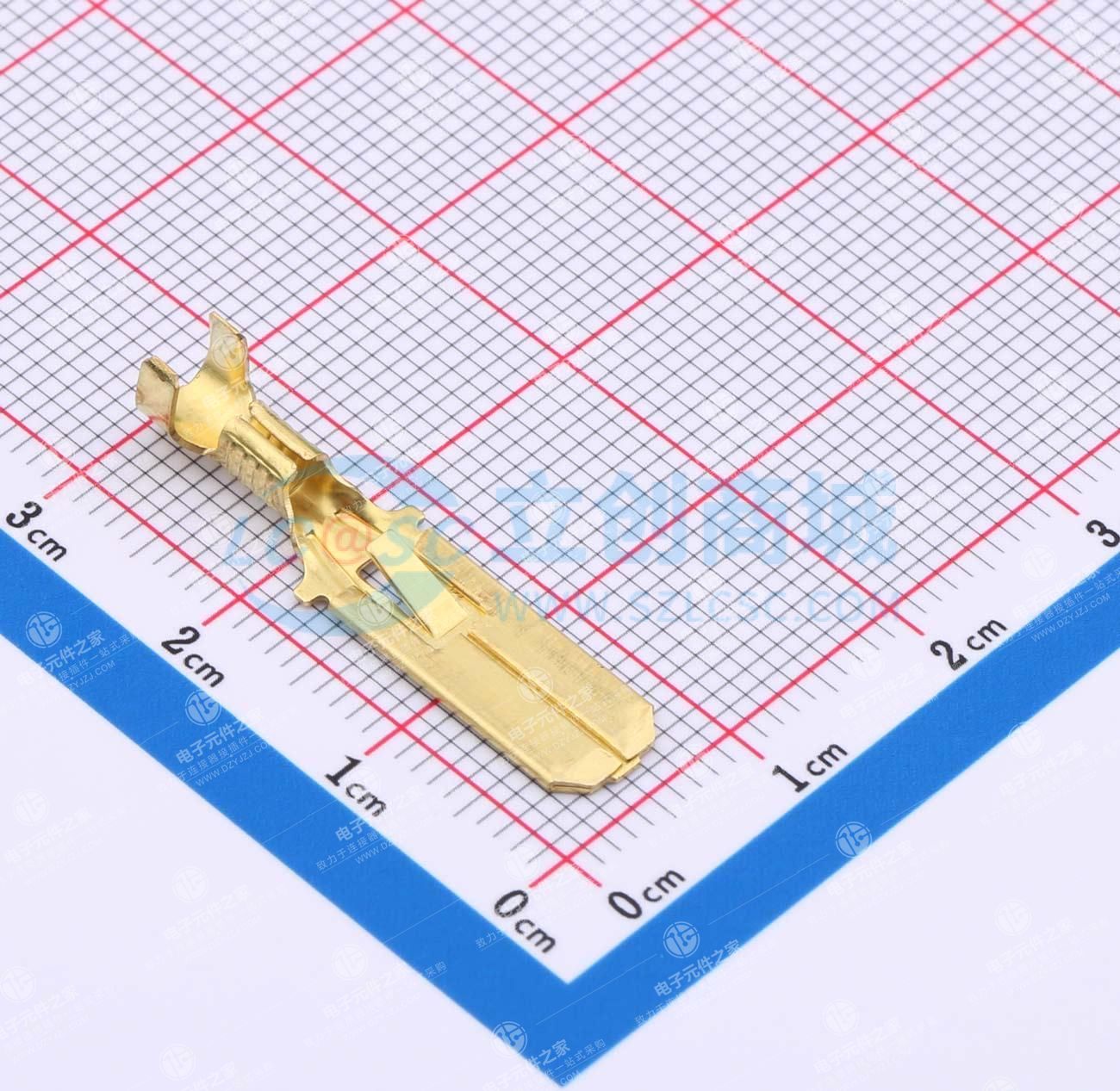 快速断开接头,18 - 14 AWG,0.82 - 2.08 mm²导线,6.35 mm接头宽度,直型,黄铜,未电镀,FASTIN - FASTON 250
