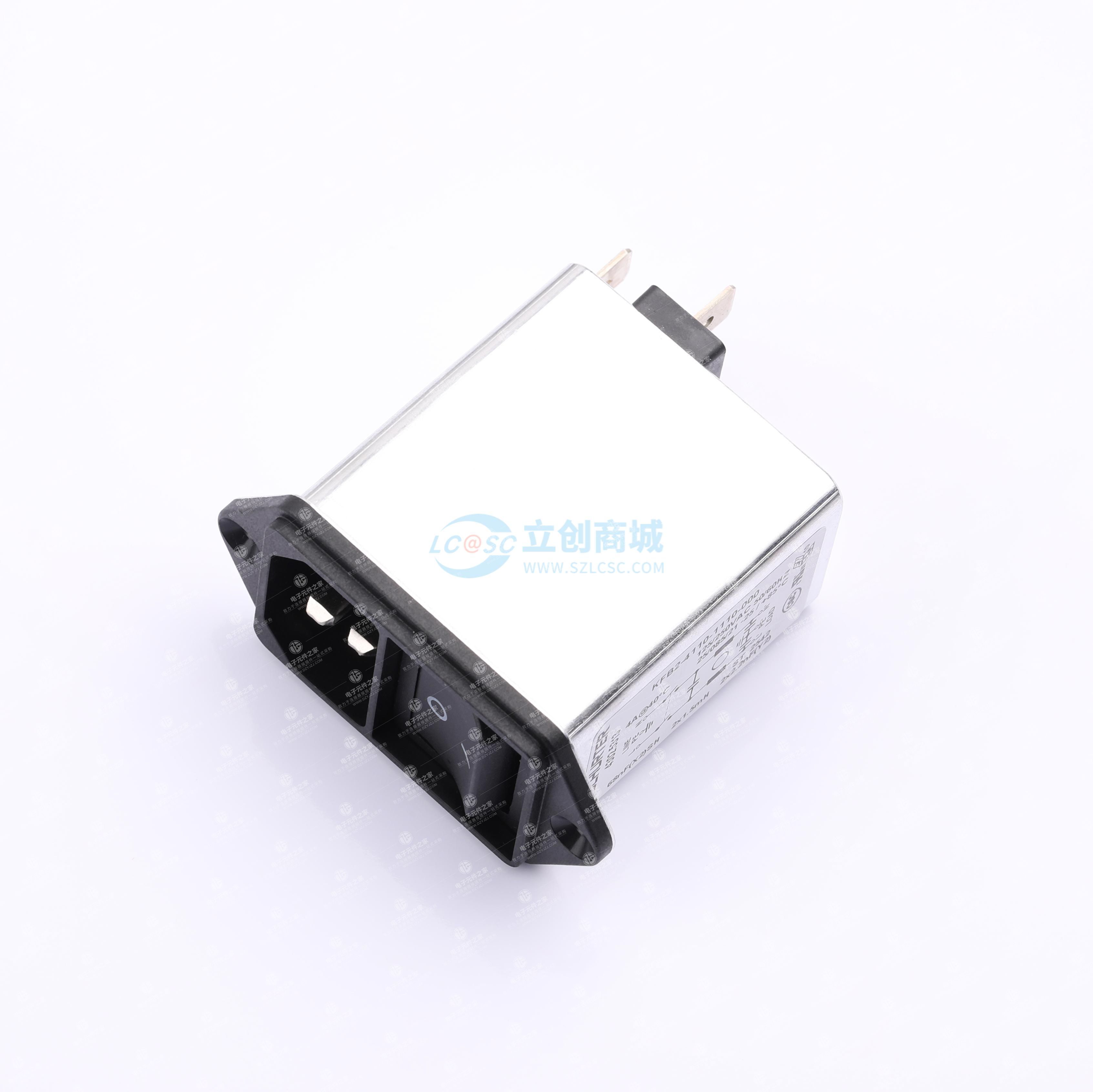 带线路滤波器的电源入口模块,具有IEC设备入口和线路开关