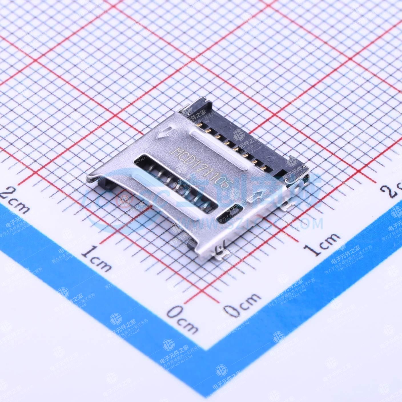 翻盖式 MicroSD卡(TF卡) 卡座