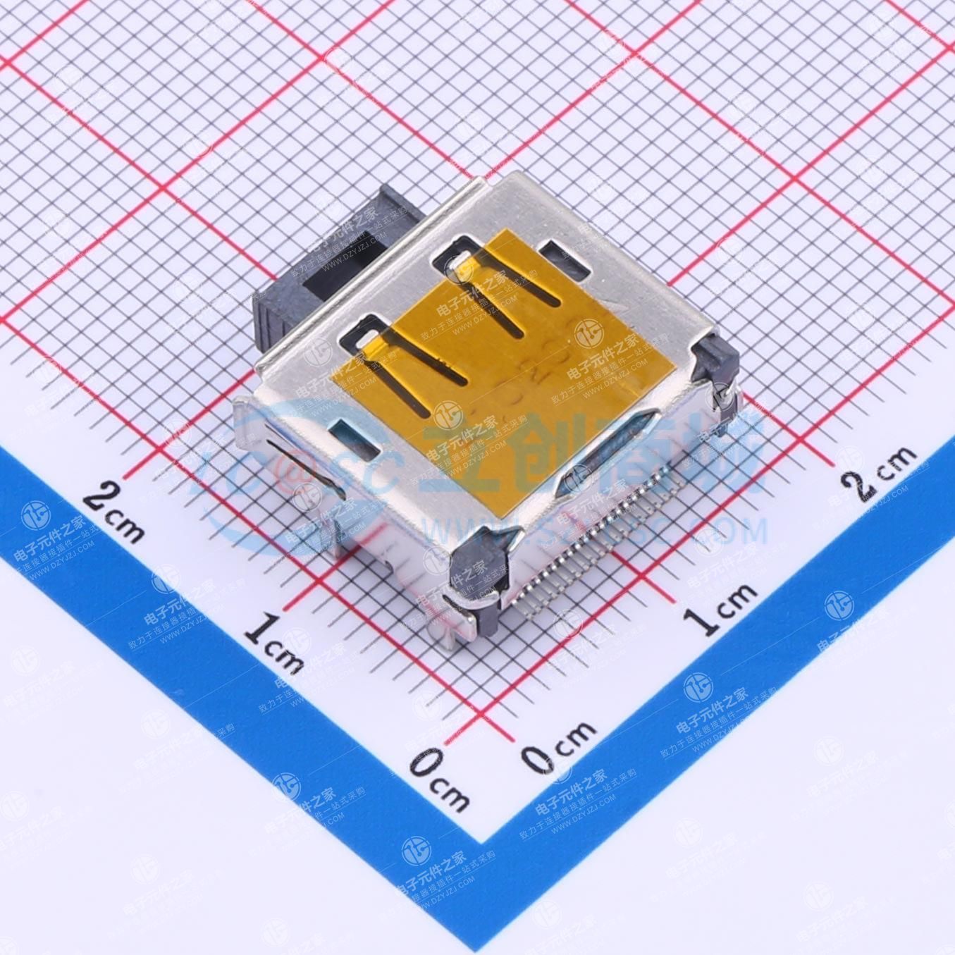 1.0mm间距显示端口插座组件