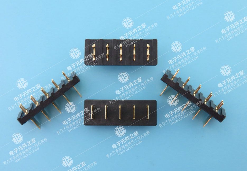 5.0PH 刀式电池座180°DIP公座