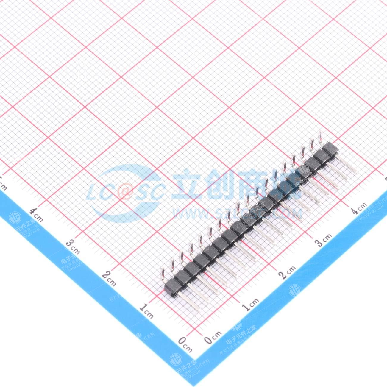 1x18P 间距:2.54mm 方针 弯插