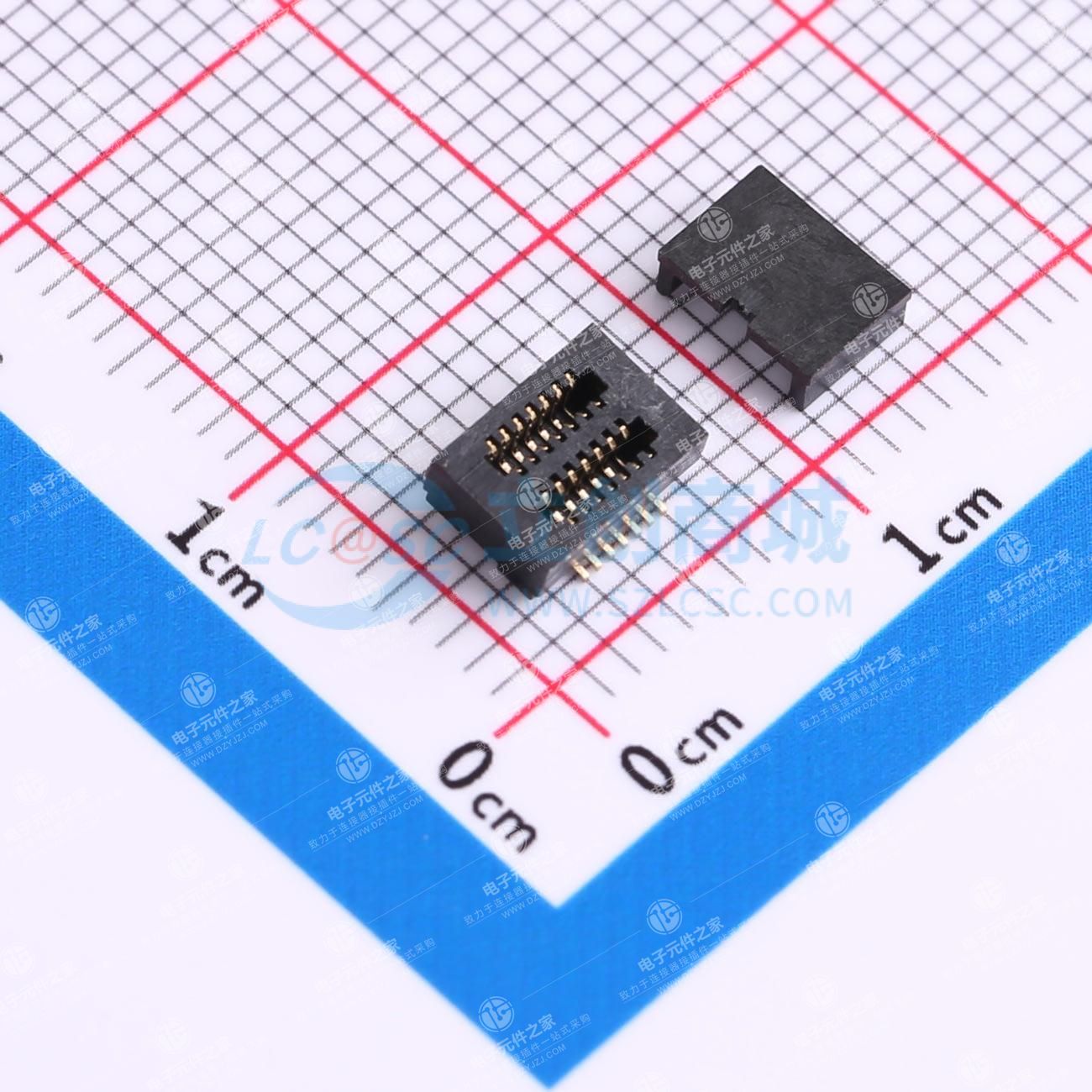 PIN:14P 间距:0.5mm 立贴