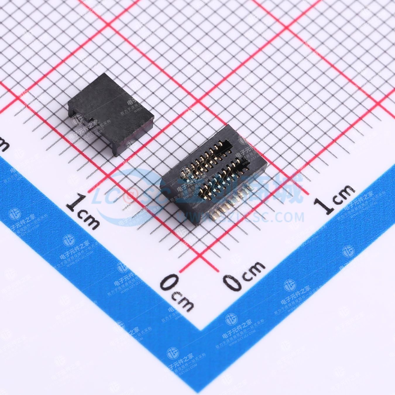 PIN:18P 间距:0.5mm 立贴