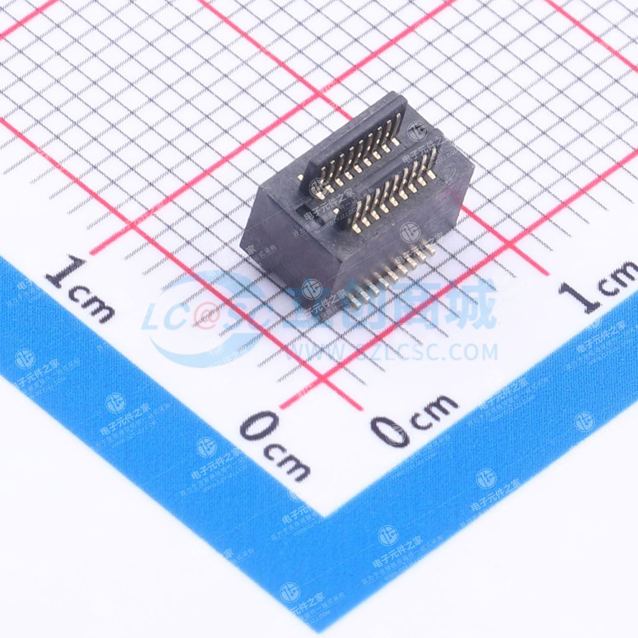 PIN:18P 间距:0.5mm 立贴