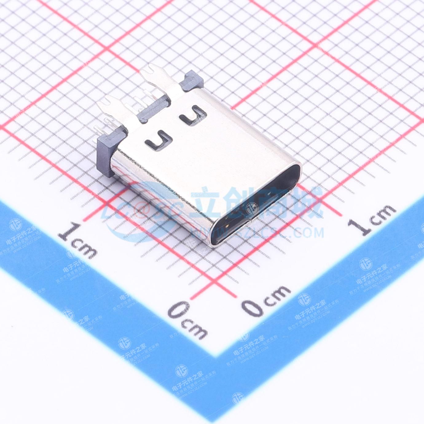 Type-C 母 直插
