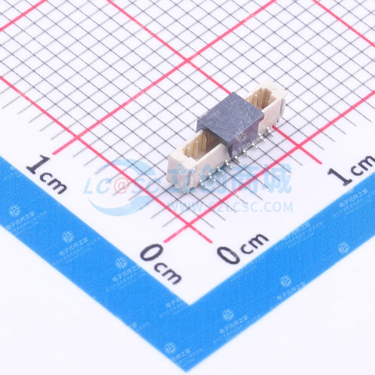 1x9P 间距:0.8mm 立贴