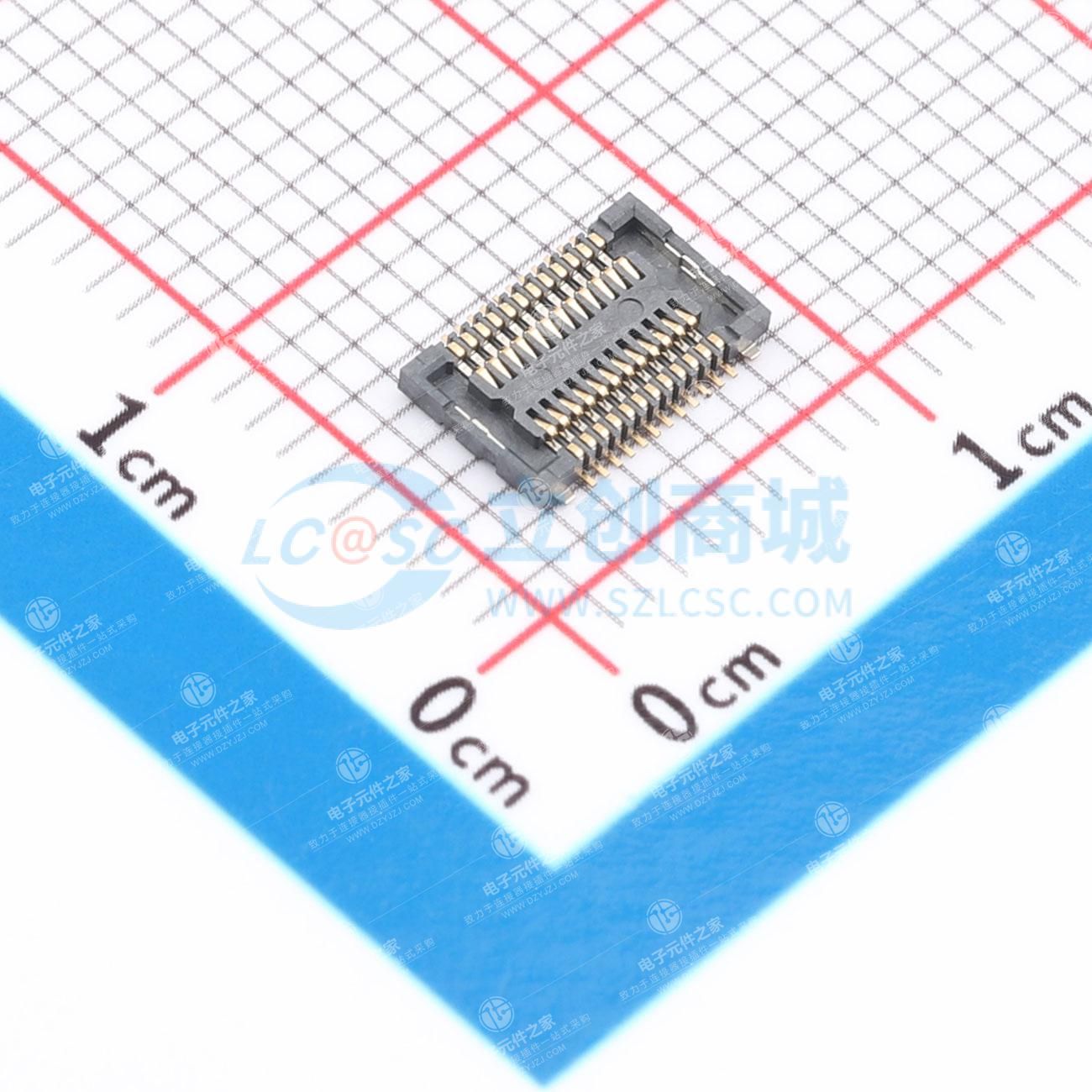 PIN:24P 间距:0.4mm 立贴