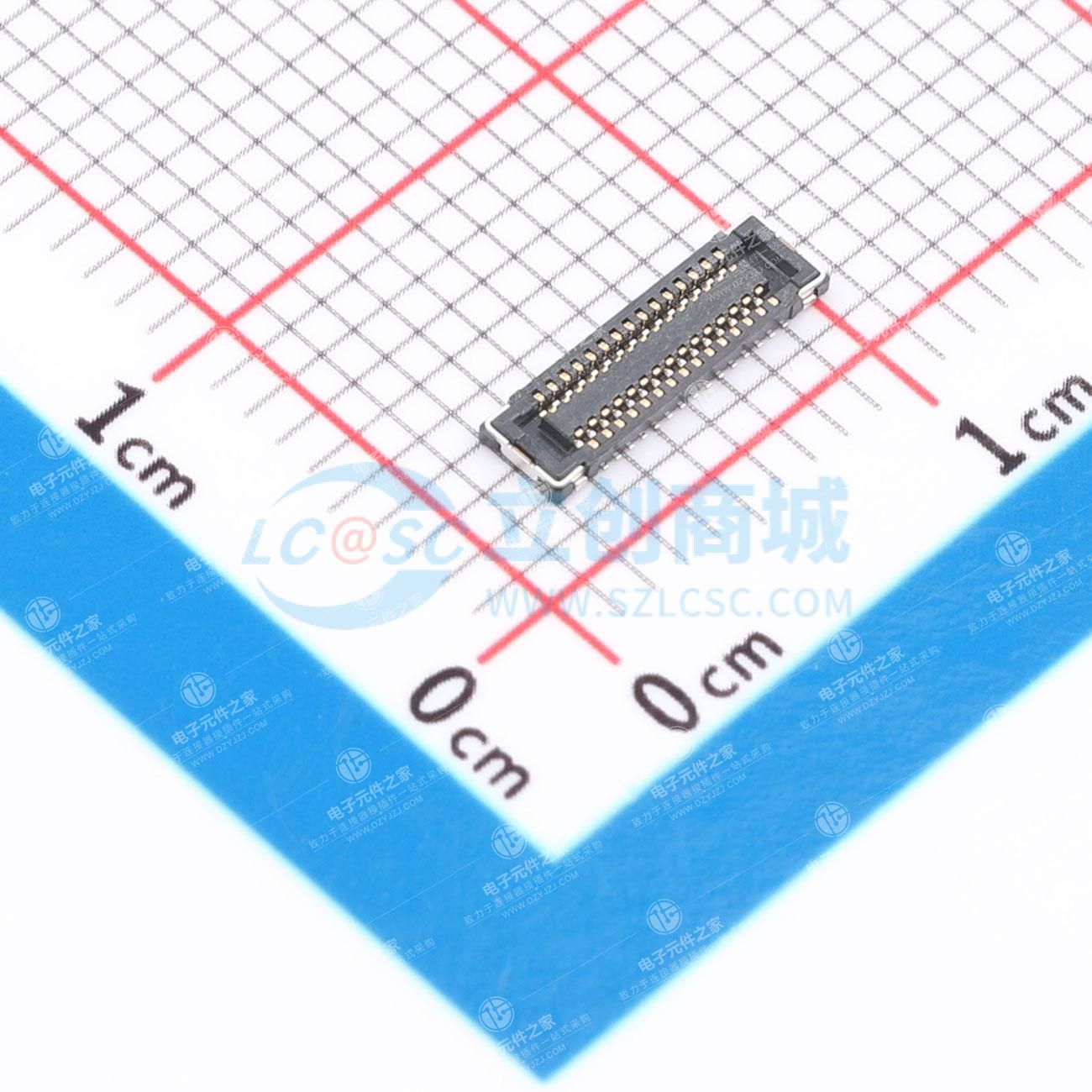 PIN:30P 间距:0.4mm 立贴