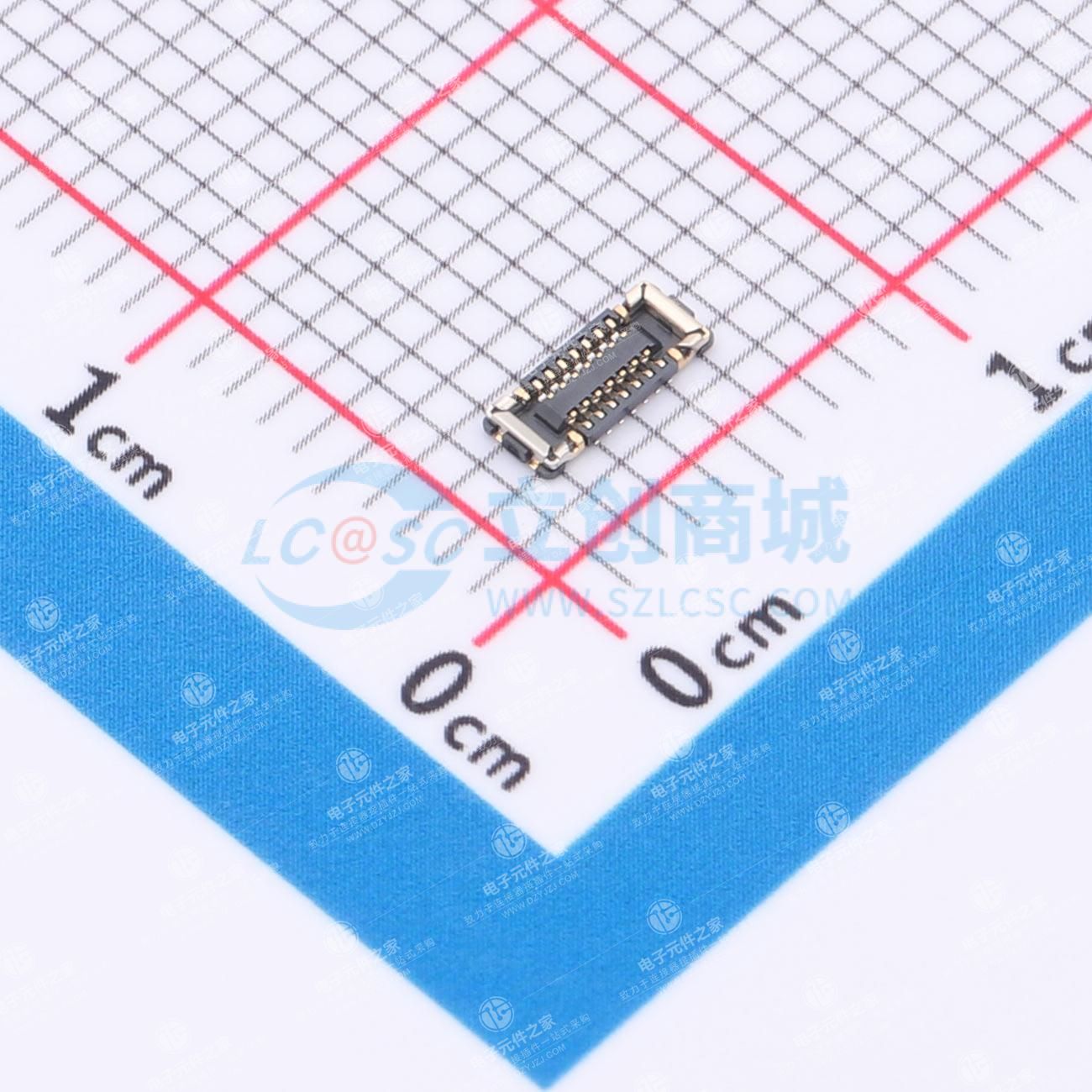 PIN:14P 间距:0.35mm 立贴