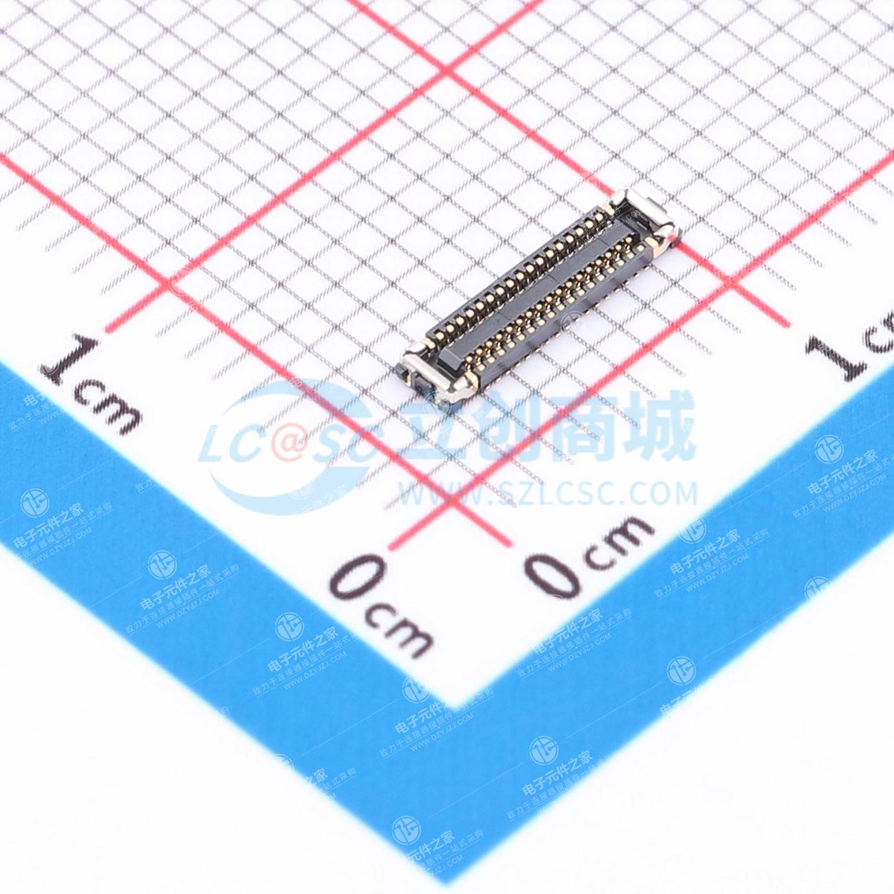 PIN:34P 间距:0.35mm 立贴