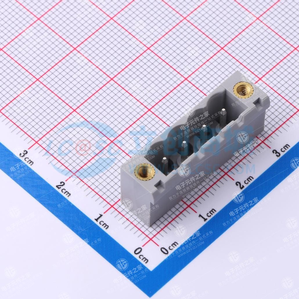 螺丝固定 1x4P 5.08mm 排数:1 每排P数:4