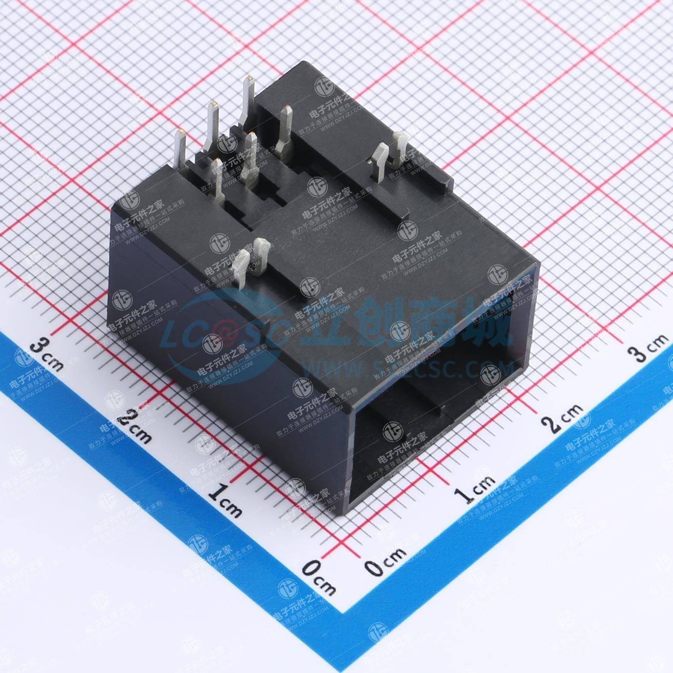 2x3P 间距:3.81mm 弯插