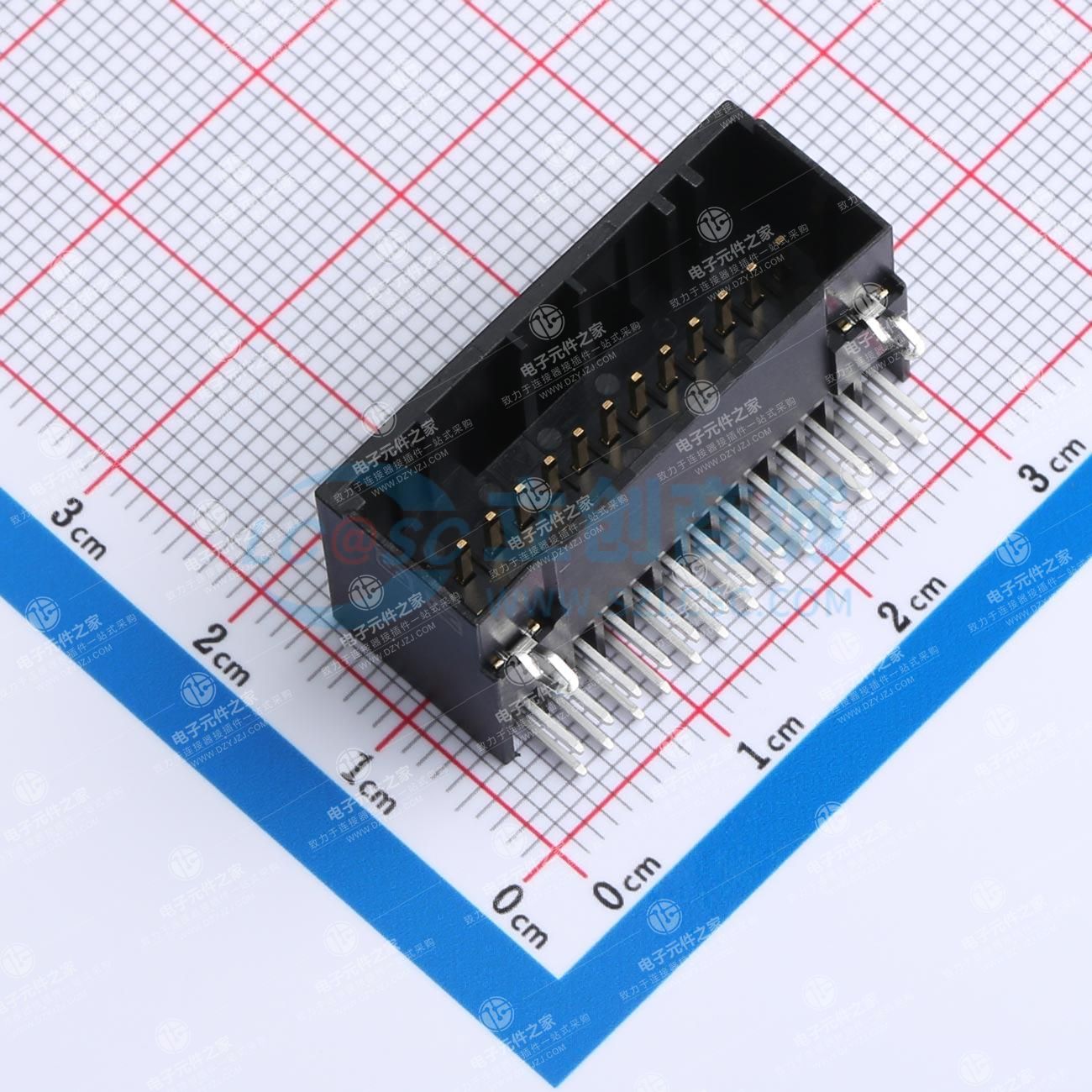 2x13P 间距:2mm 弯插