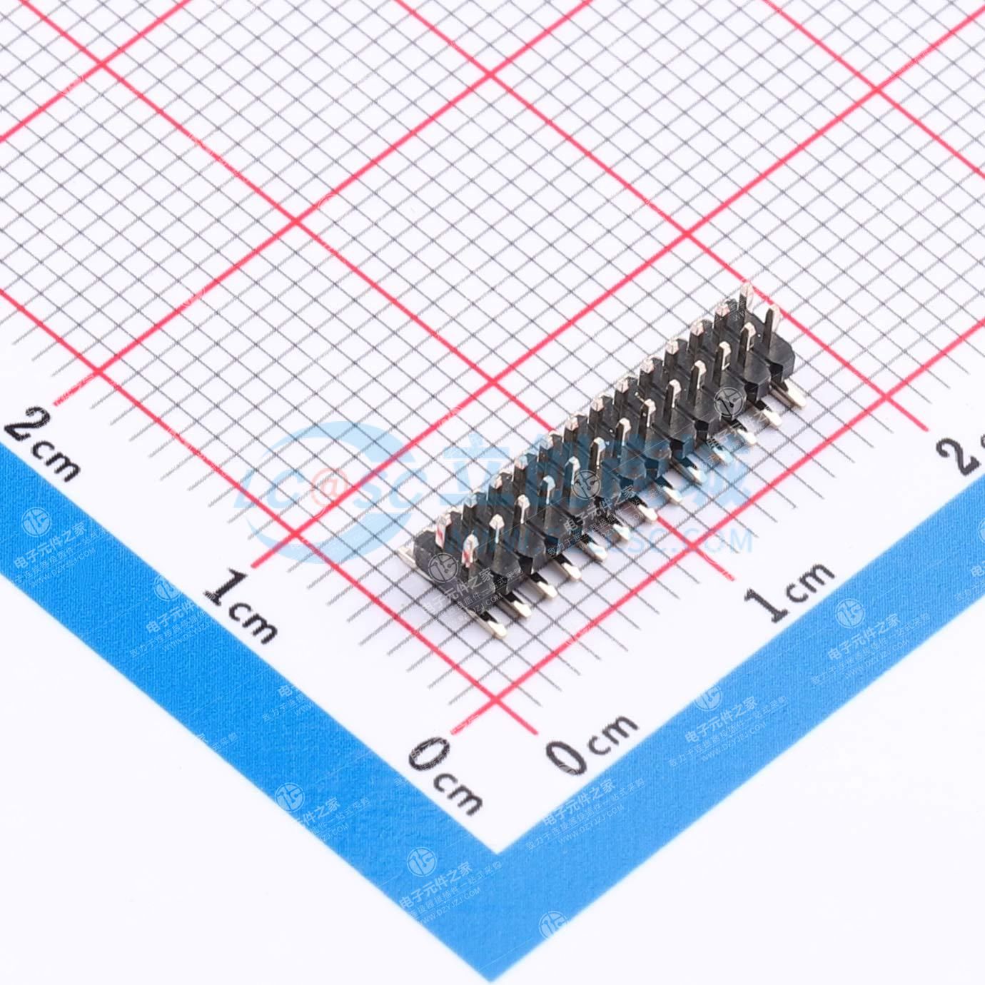 2x13P 间距:1.27mm 方针 立贴