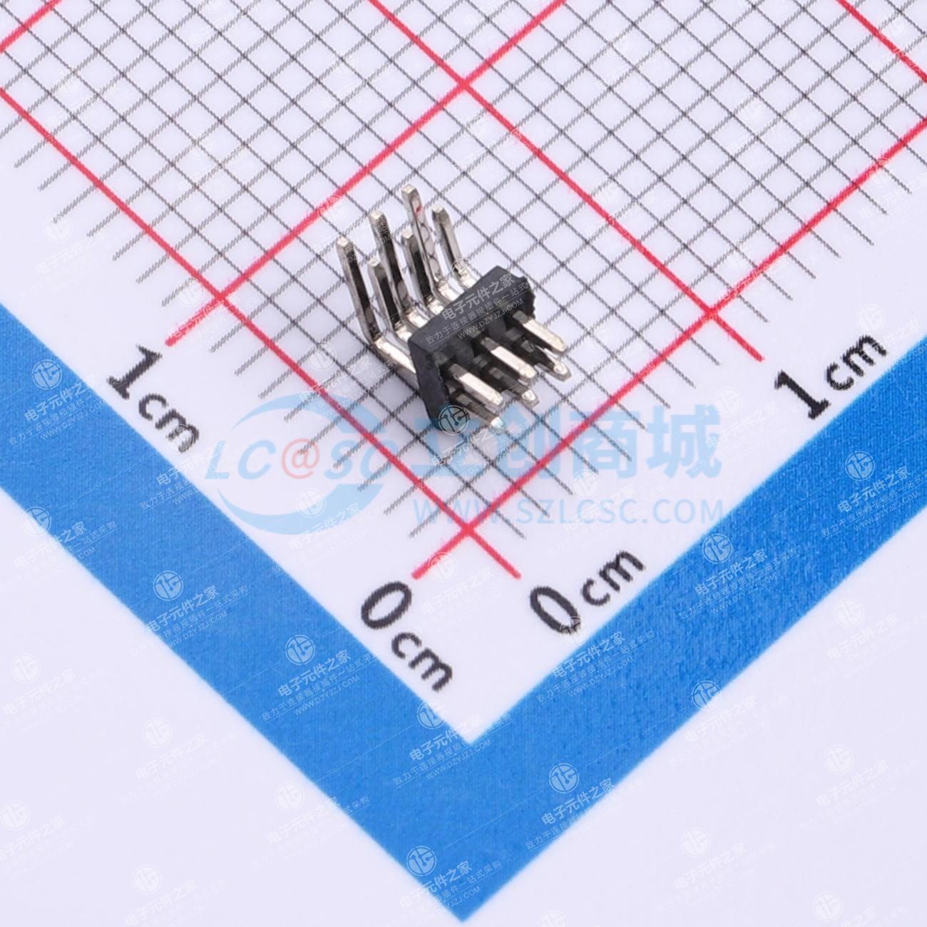 2x3P 间距:1.27mm 方针 弯插