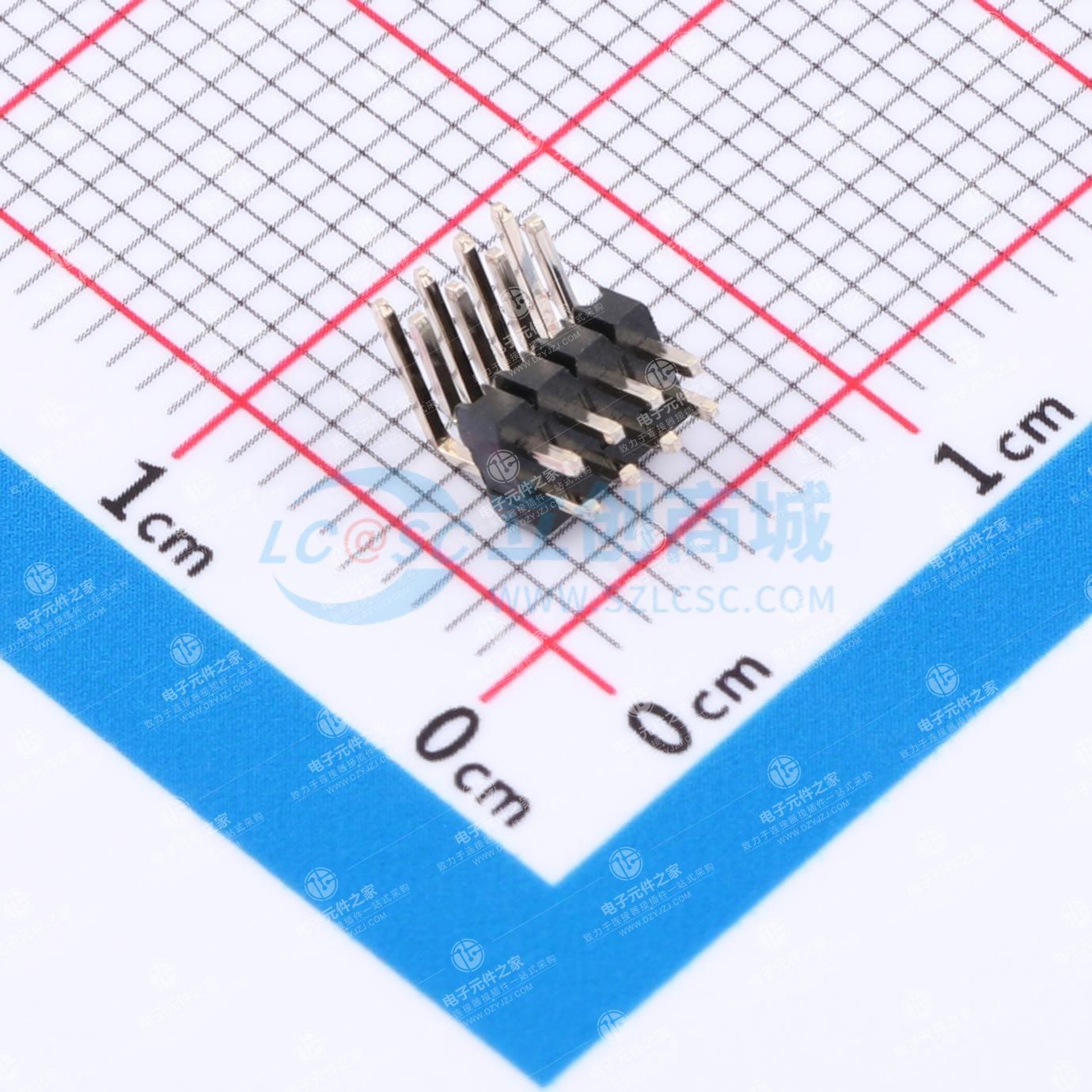 2x4P 间距:1.27mm 方针 弯插