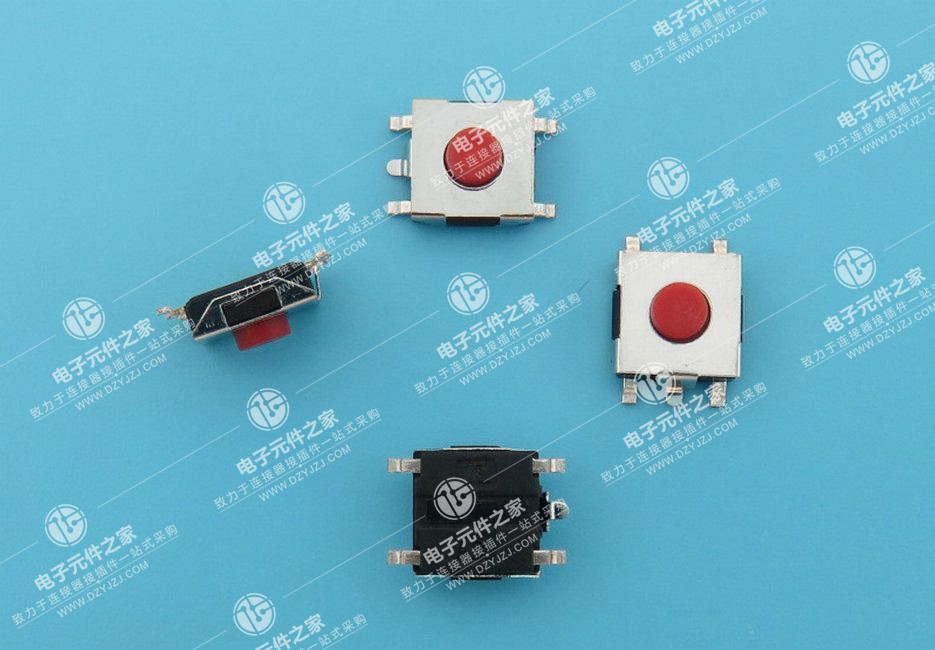 6X6红头贴片五脚按键