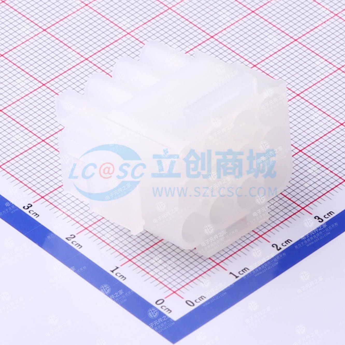 透明 3x4P 6.3mm