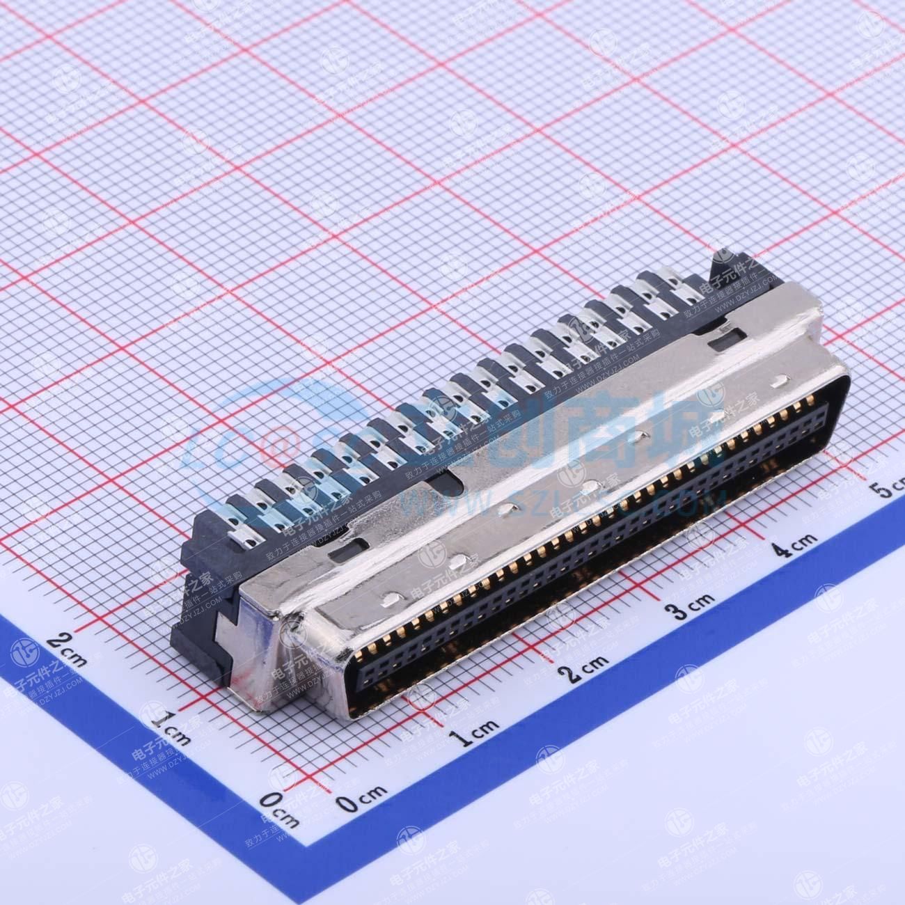 1.27mm SCSI 68P 公头（焊接型）
