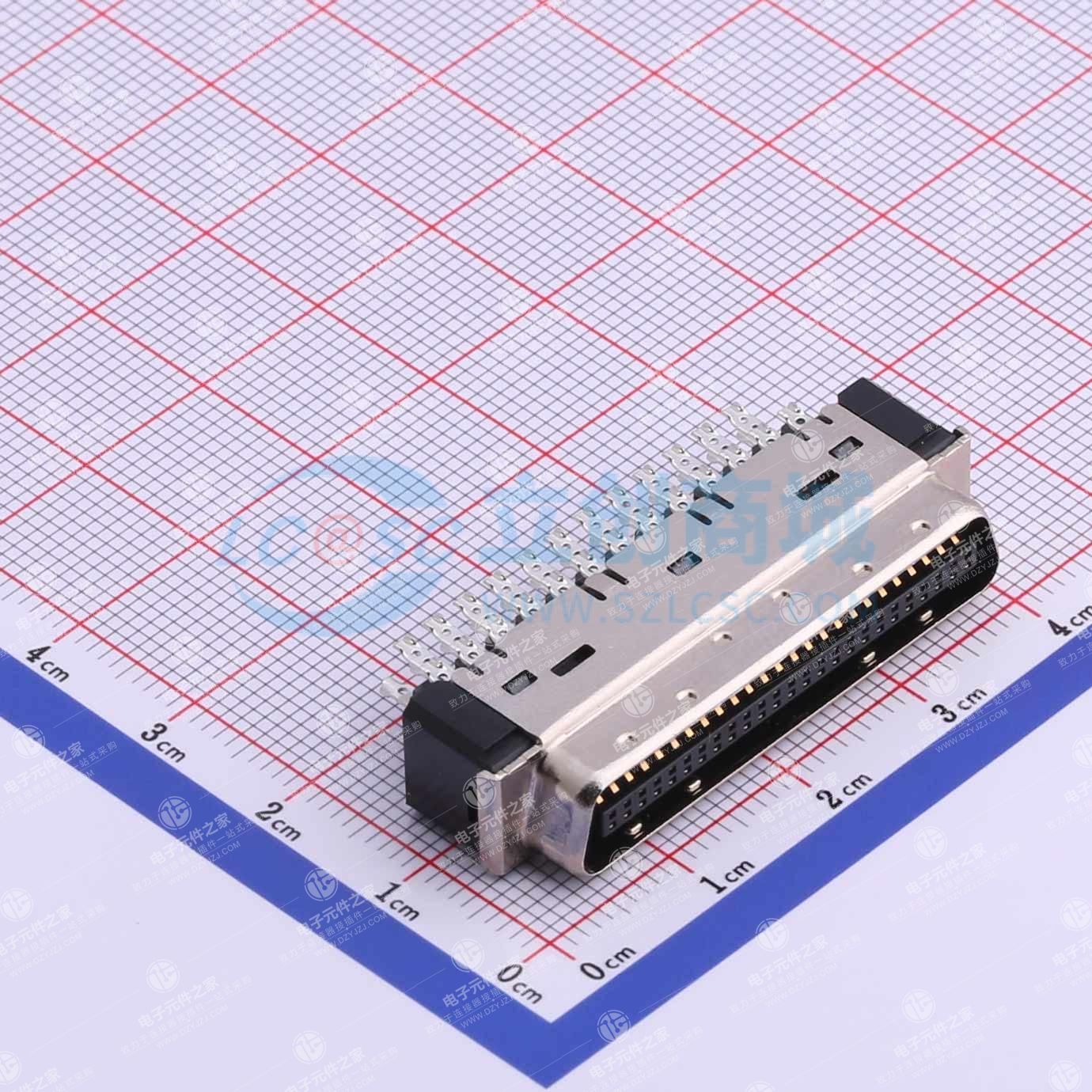 1.27mm MDR SCSI 公头(焊接型)