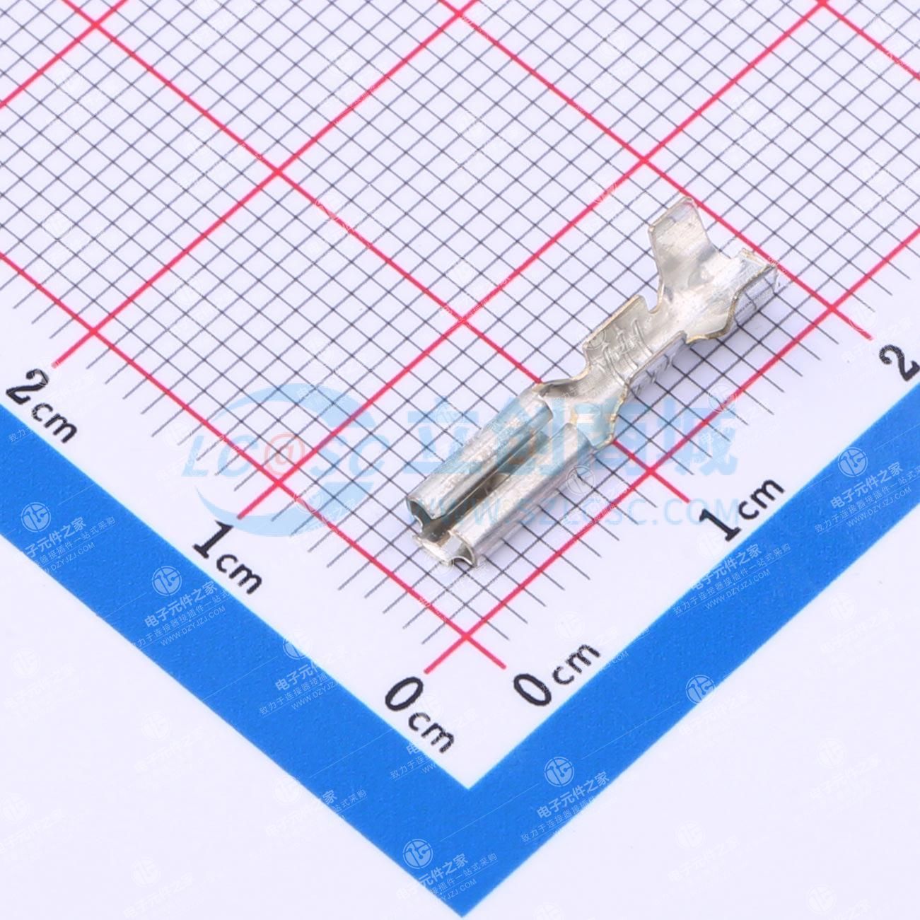 快速断开插座，20 - 16 AWG线径，0.51 - 1.31 mm²线径，配合插片宽度2.8 mm，直型，黄铜材质