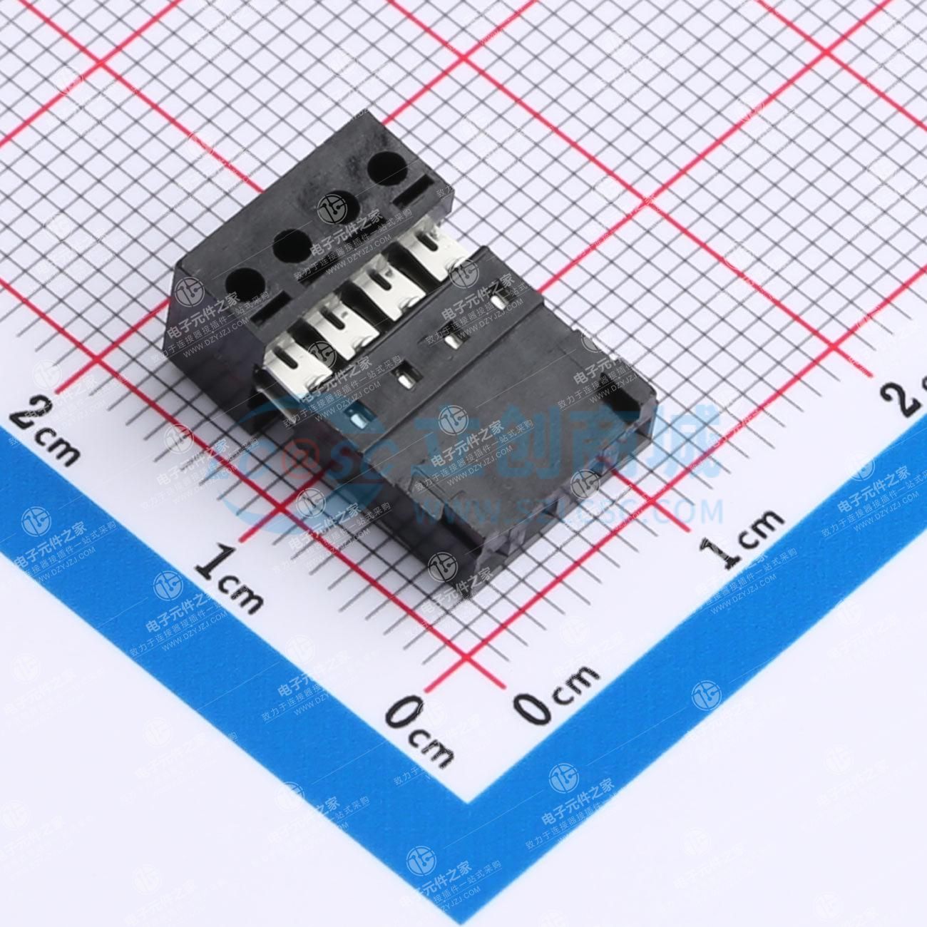 2.54mm 1x4P 排数:1 每排P数:4