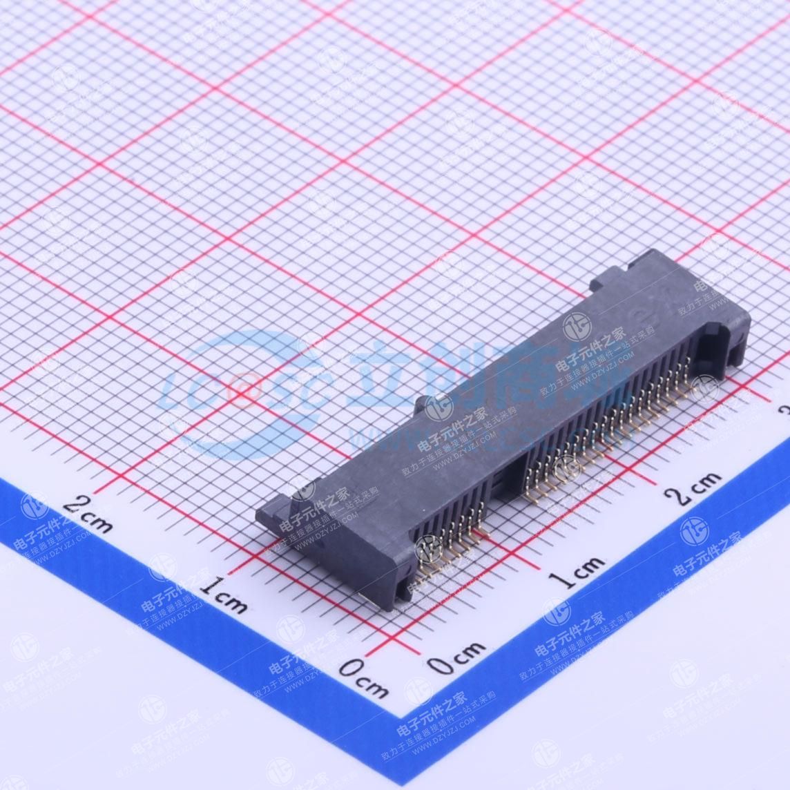 0.8mm间距52电路4.0mm高Mini PCI Express连接器