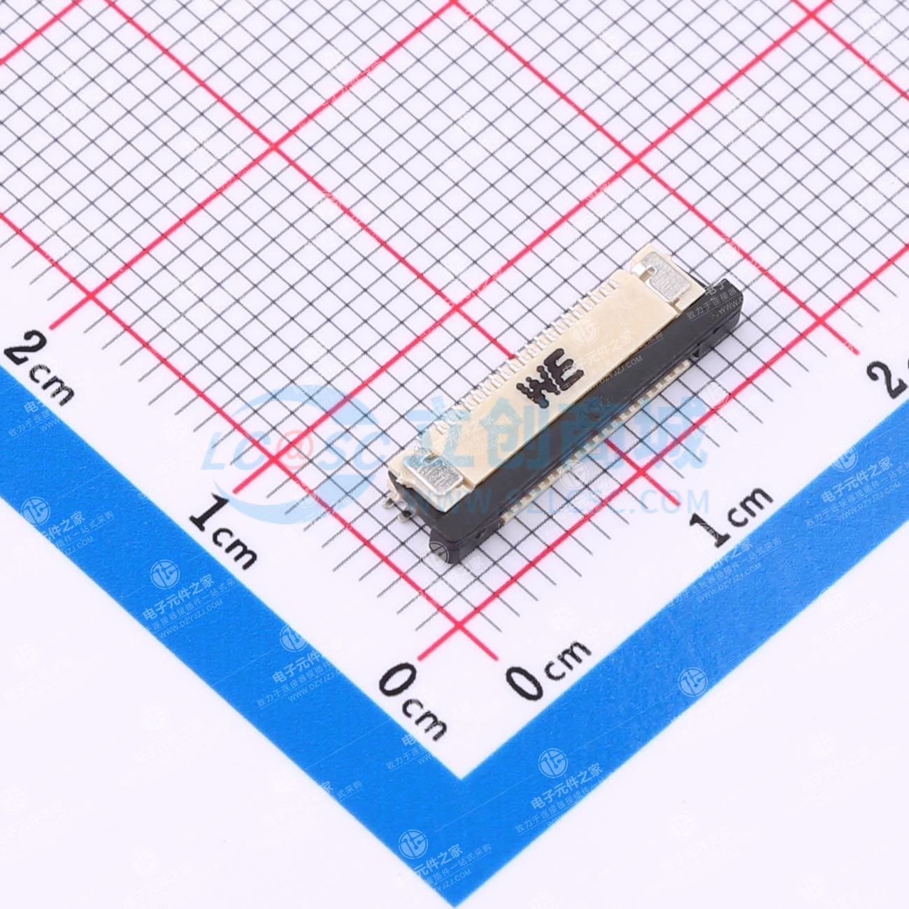 间距:0.5mm P数:20P 抽屉式 下接