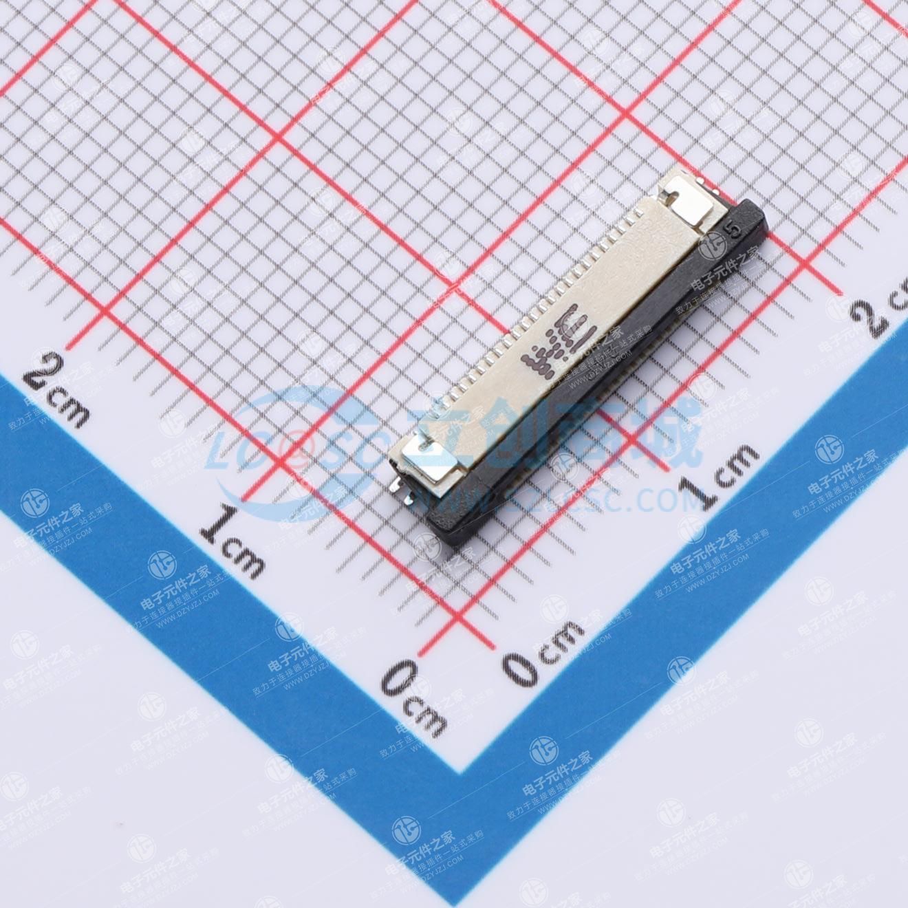 适用于高安全可靠电路的底部触点FPC SMT ZIF水平连接器
