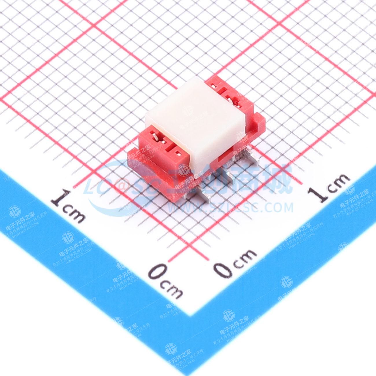 2x3P 间距:2.54mm 立贴