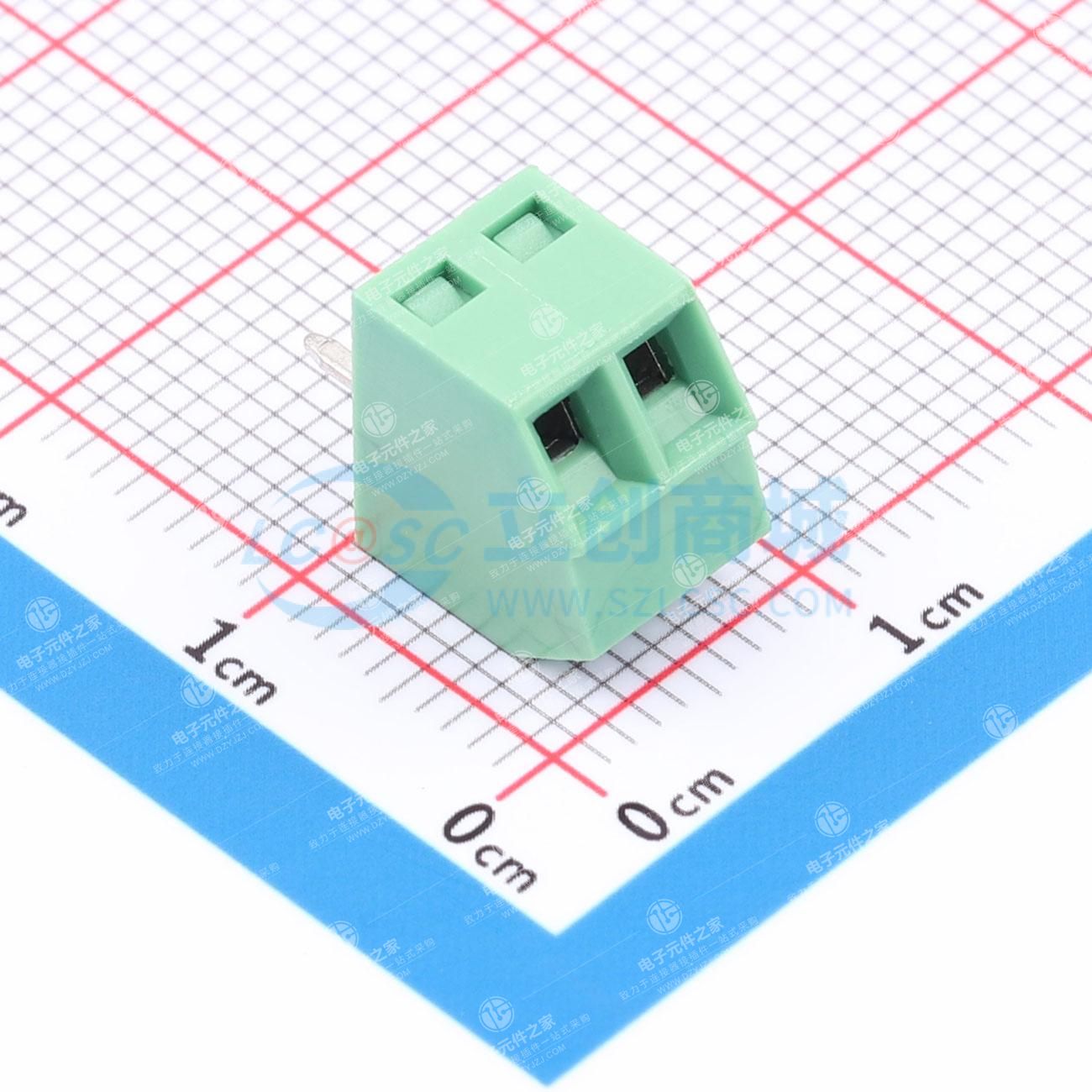 1x2P 3.5mm 弯插(45°) 排数:1 每排P数:2