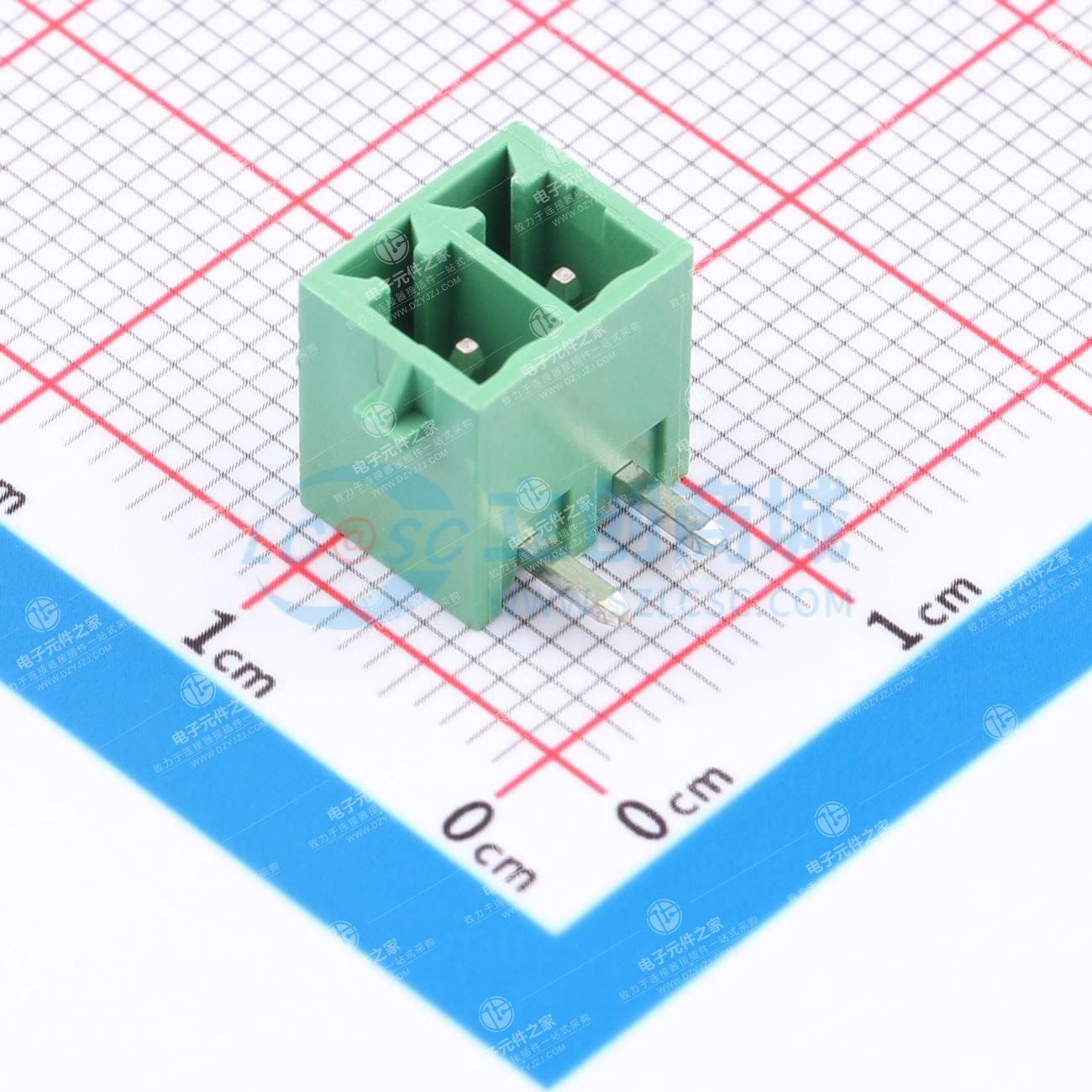 1x2P 3.81mm 排数:1 每排P数:2