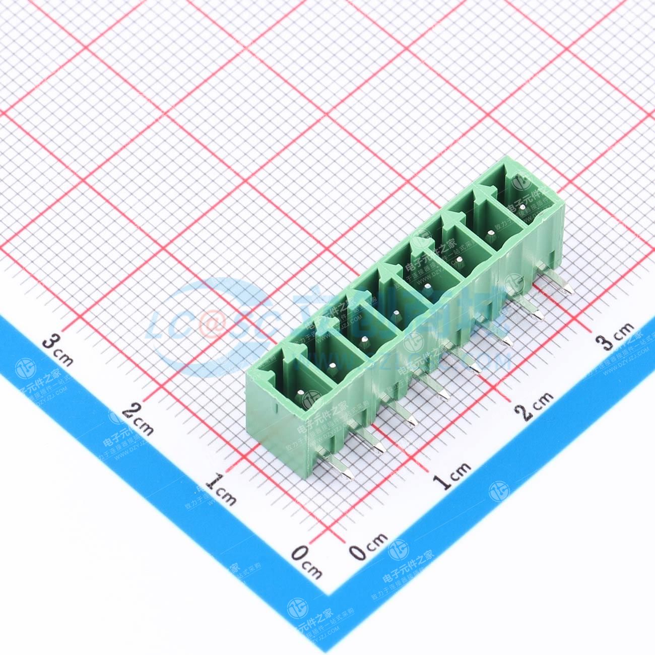 1x8P 3.81mm 排数:1 每排P数:8