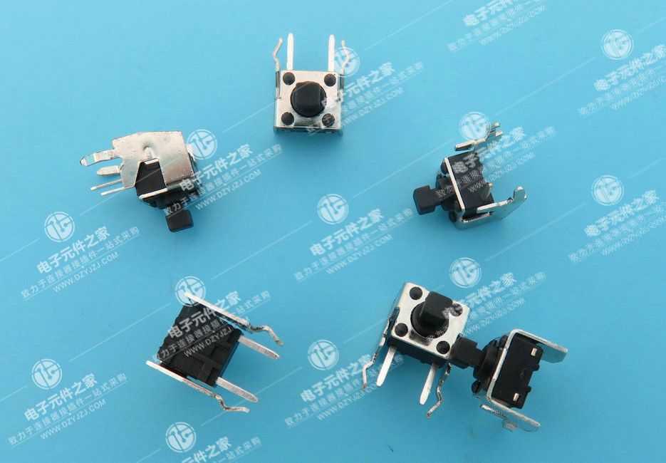 6X6 带支架方头侧按键