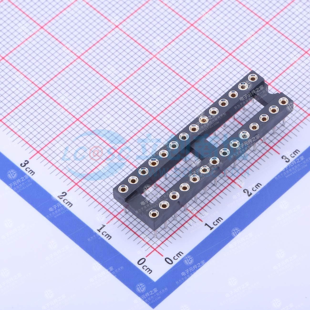 间距2.54mm P数:28P 圆孔