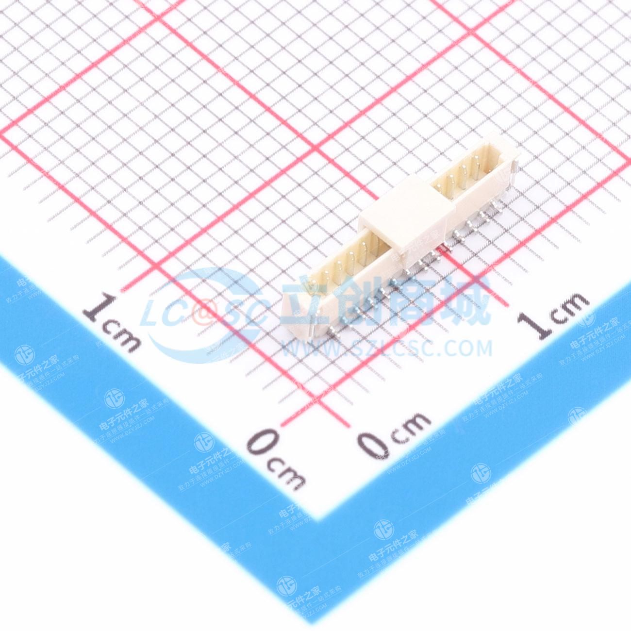 1x14P 间距:0.8mm 立贴