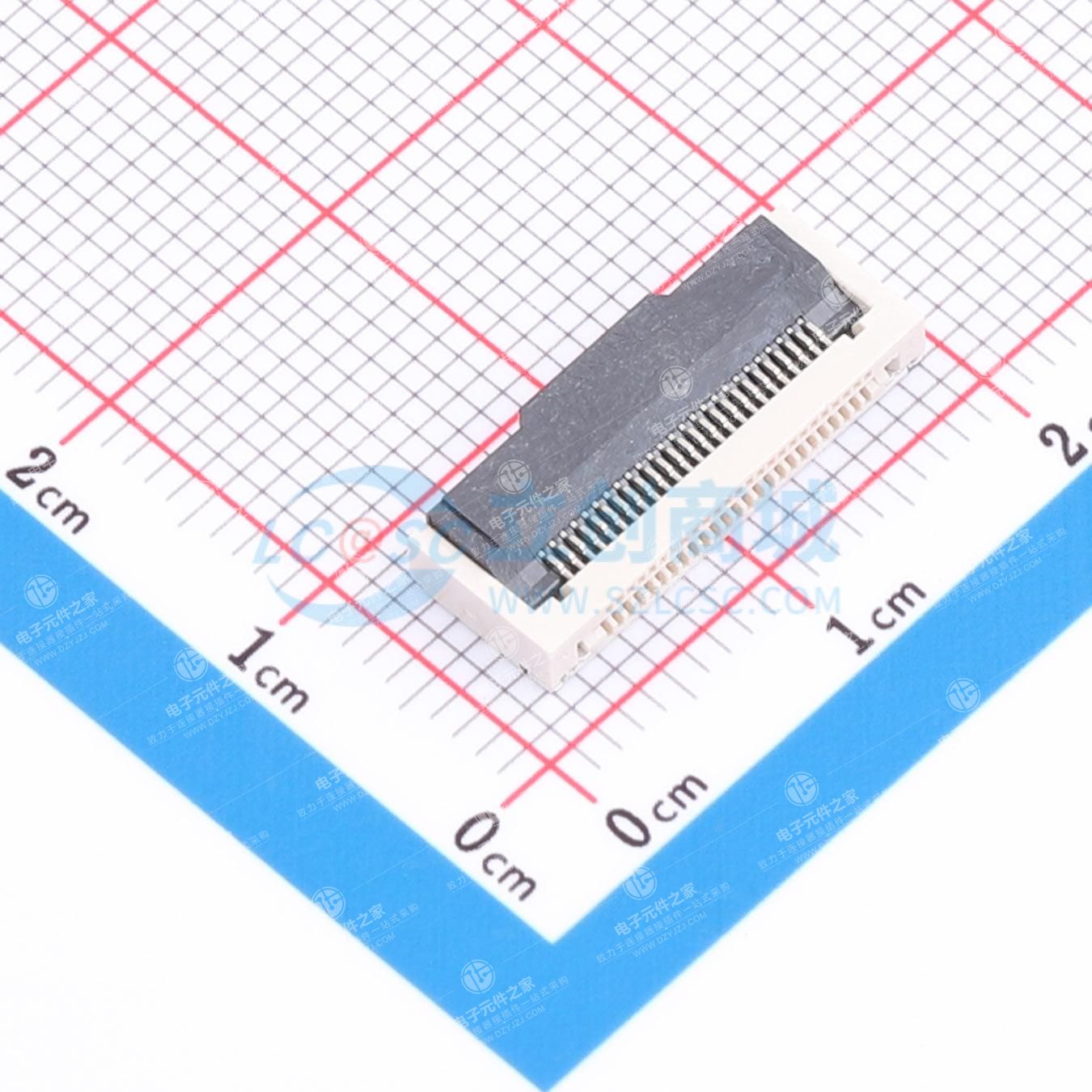 翻盖式(前插后翻) 下接 P数:25P 间距:0.5mm