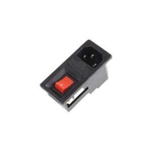 RS PRO C14插头 IEC连接器, 卡入式, 250 V, 6A, 单保险丝座 1个/包