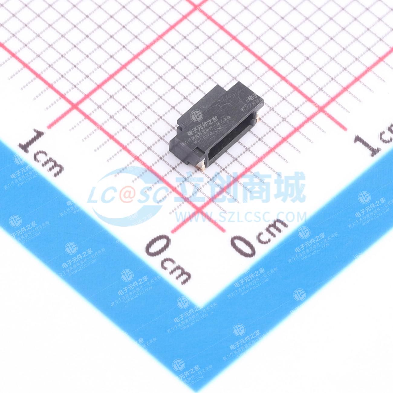 1x4P 间距:0.8mm 卧贴