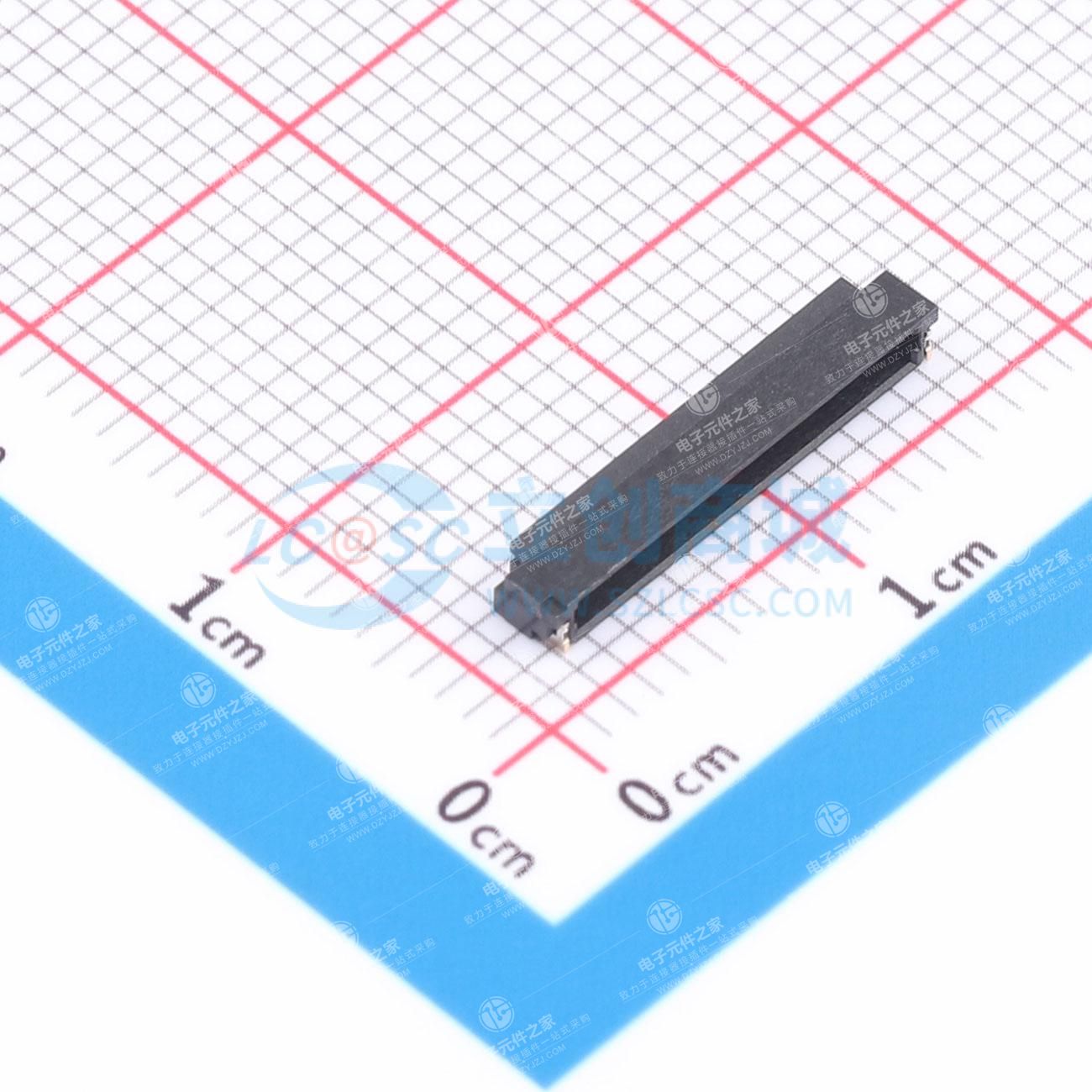 1x16P 间距:0.8mm 卧贴