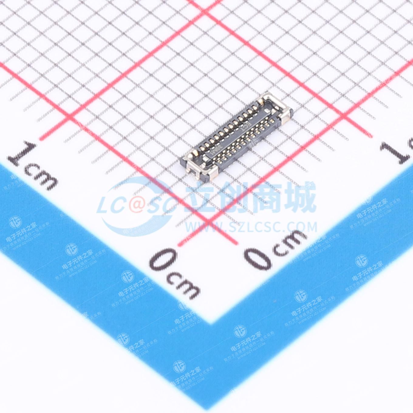 PIN:26P 间距:0.35mm 立贴