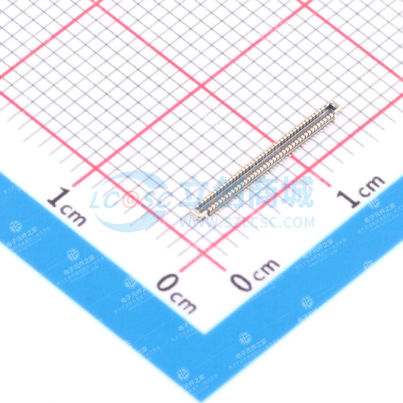 PIN:80P 间距:0.3mm 立贴