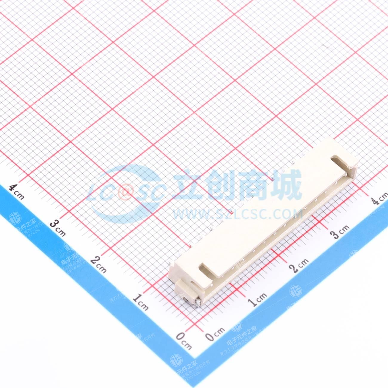 1x14P 间距:2.5mm 卧贴