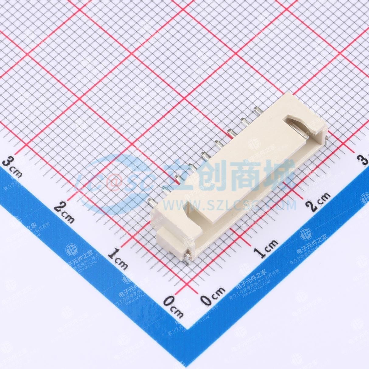 1x9P 间距:2.5mm 卧贴 系列:XH