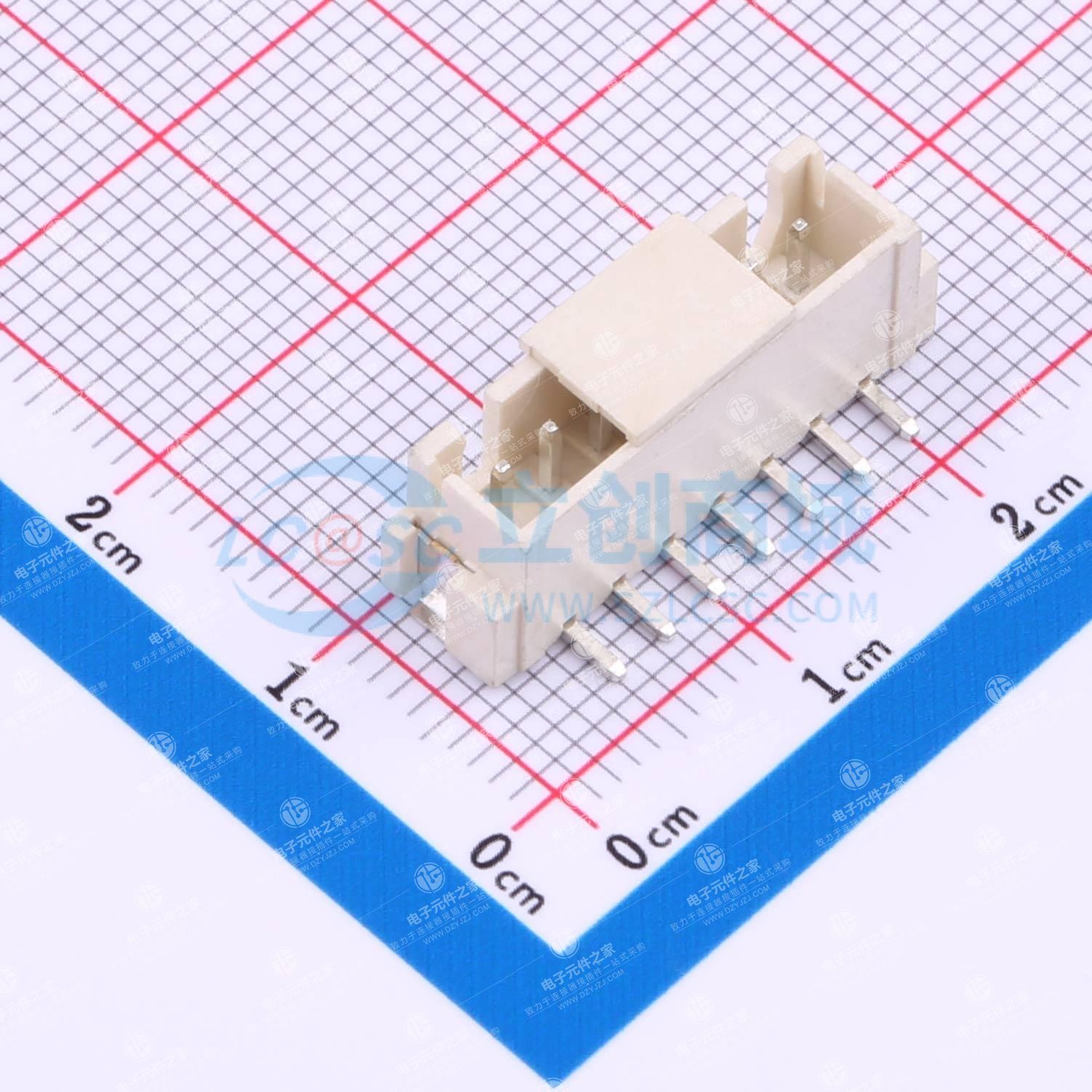 1x7P 间距:2.5mm 立贴 系列:XH