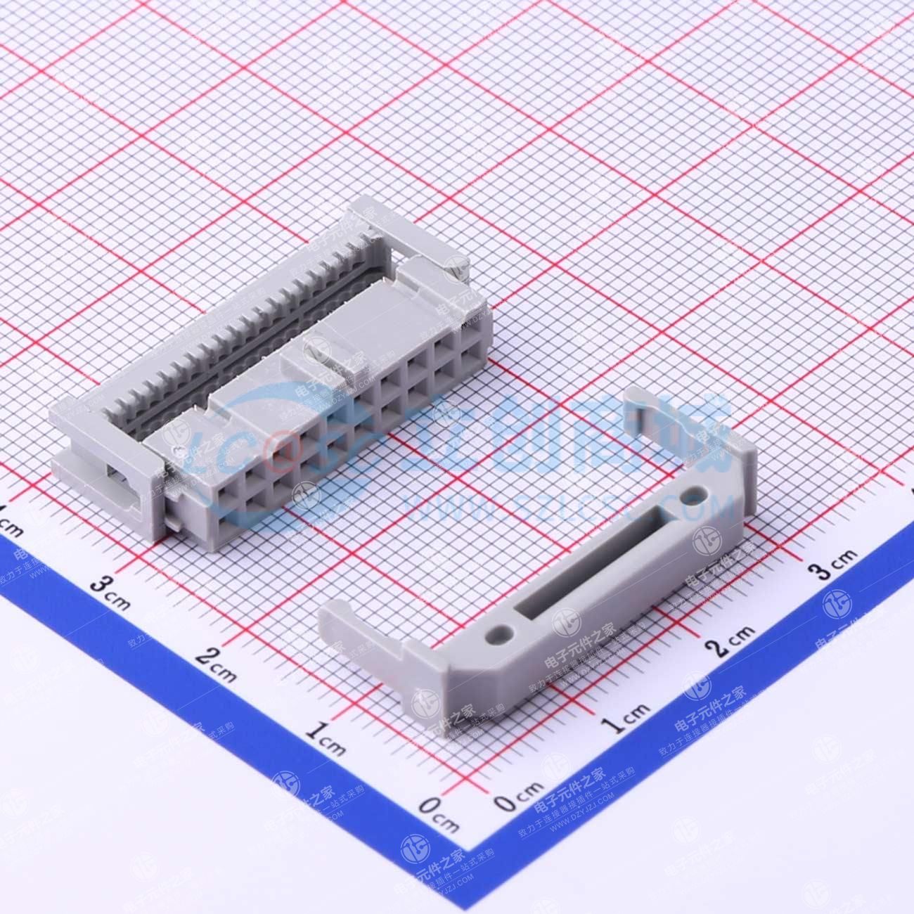 两件套 2.54mm 2x10P 排数:2 每排P数:10