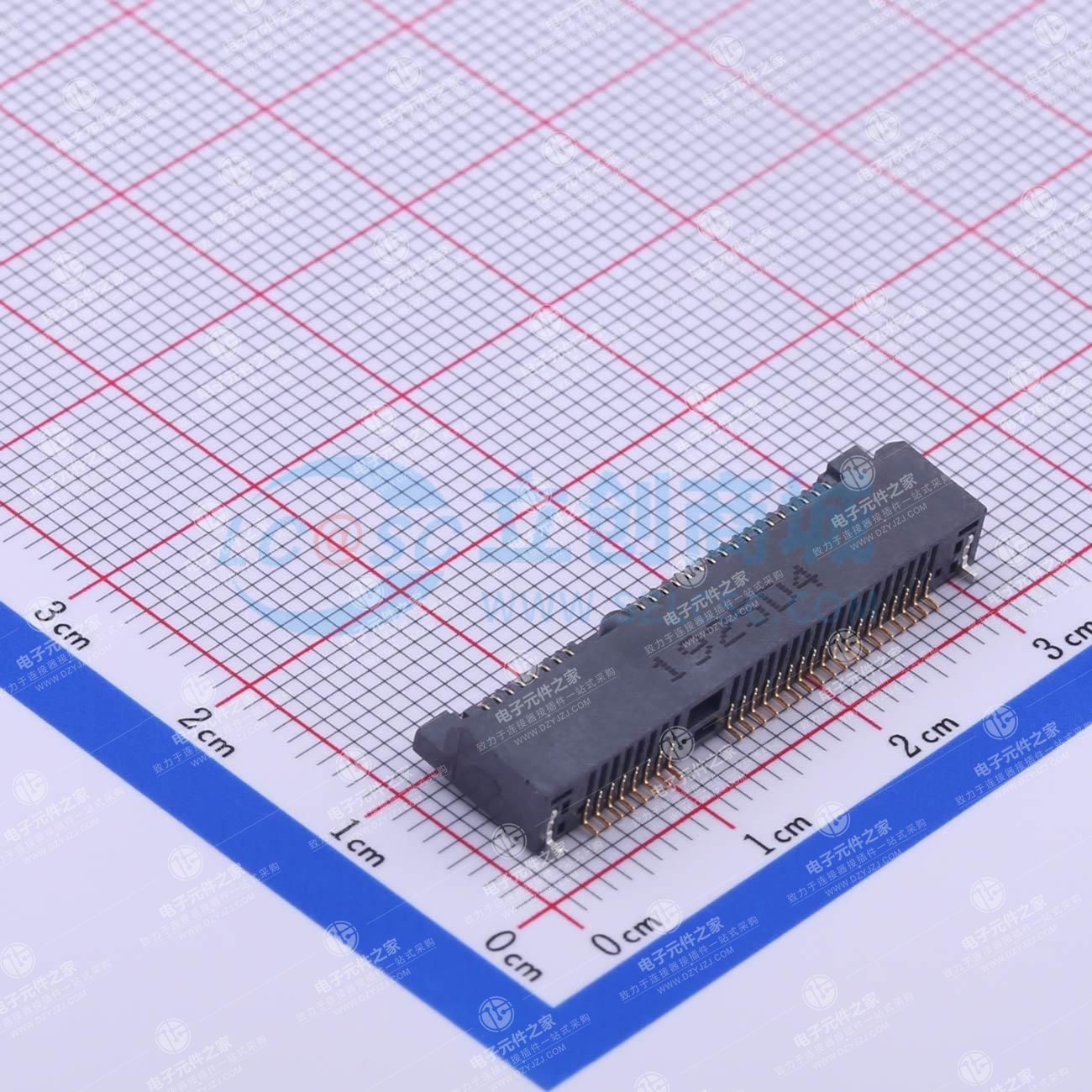 黑色 MINI PCIE 52P WIFI模块插座 物联网模块插座
