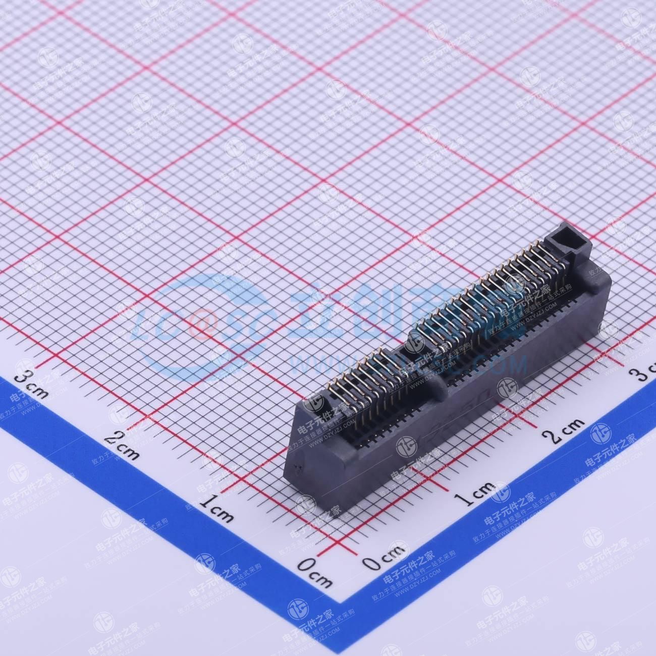 黑色 MINI PCIE 52P WIFI模块插座 物联网模块插座