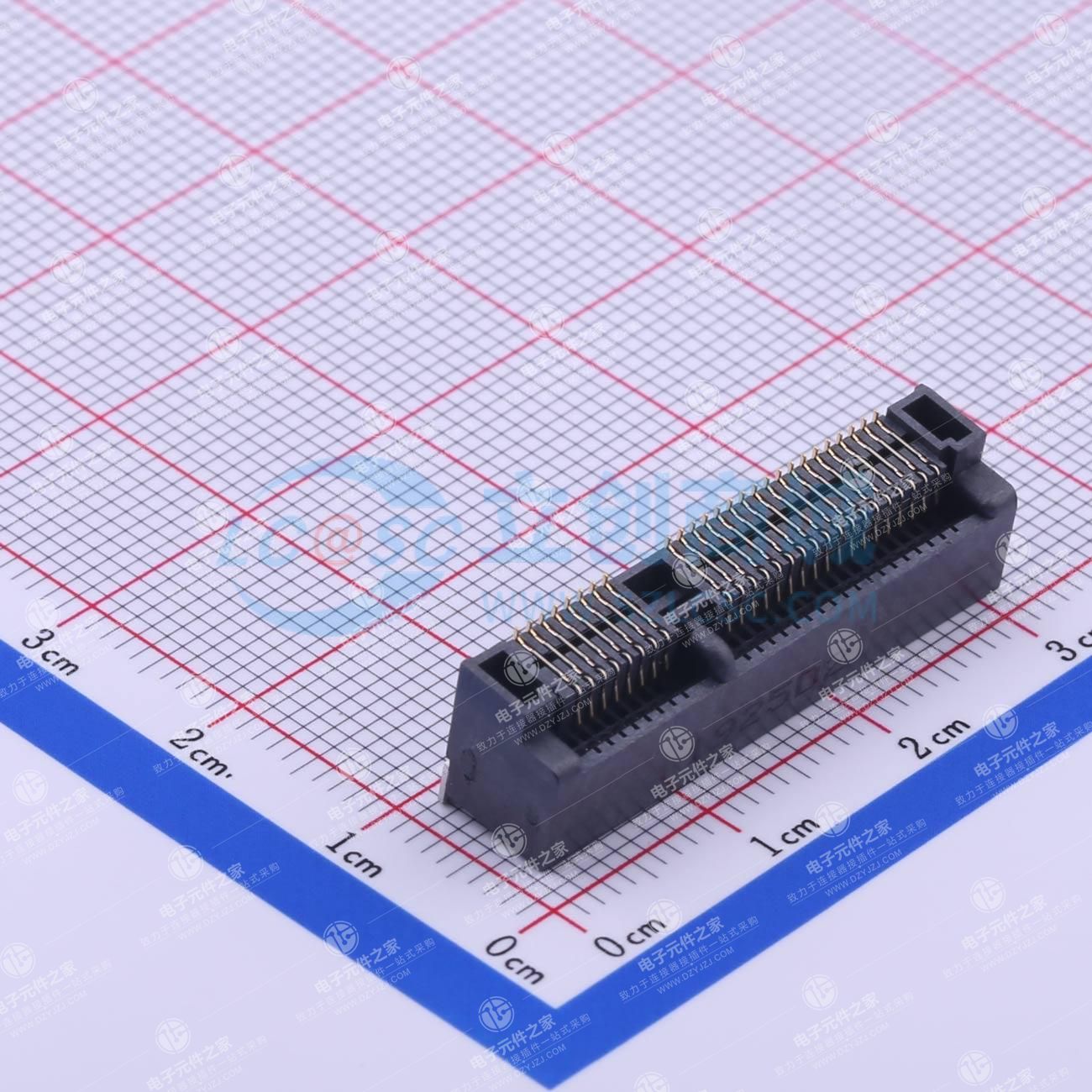 黑色 MINI PCIE 52P WIFI模块插座 物联网模块插座